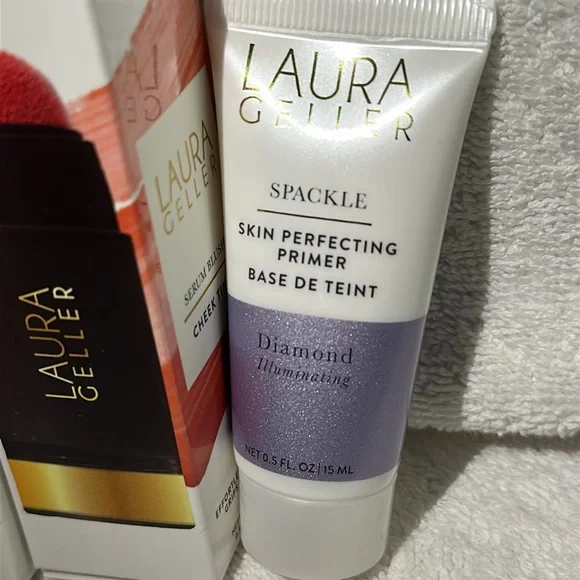 NWT BUNDLE Laura Geller Serum Blush Cheek Tint and Italian Marble Blush Stick - Picture 3 of 4